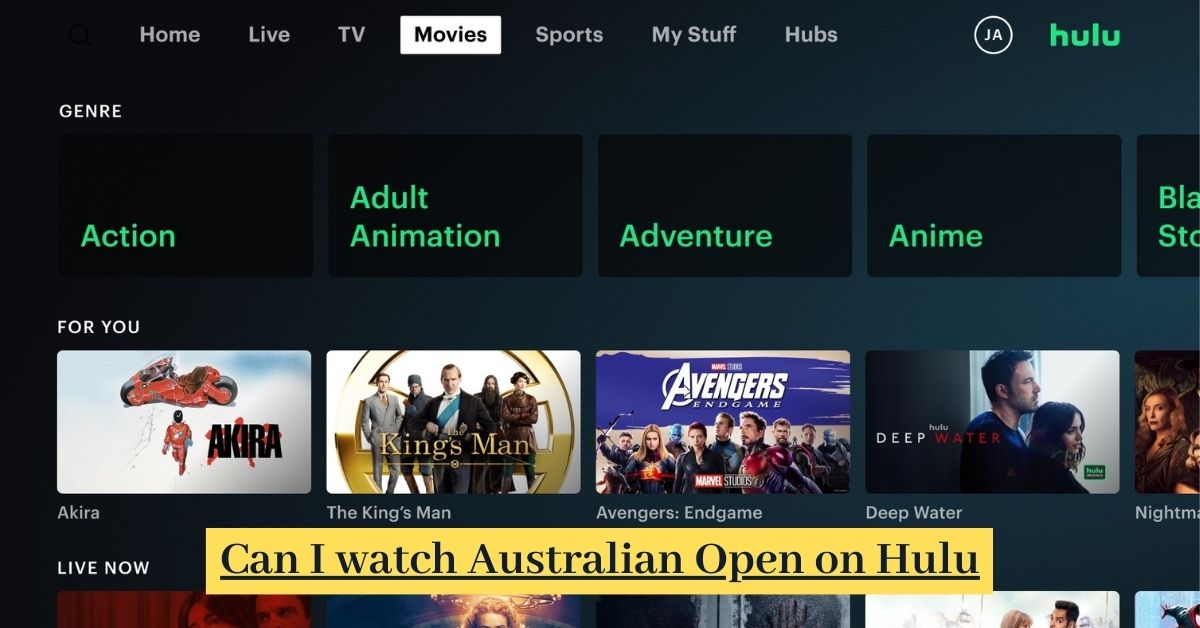 Can I watch Australian Open on Hulu